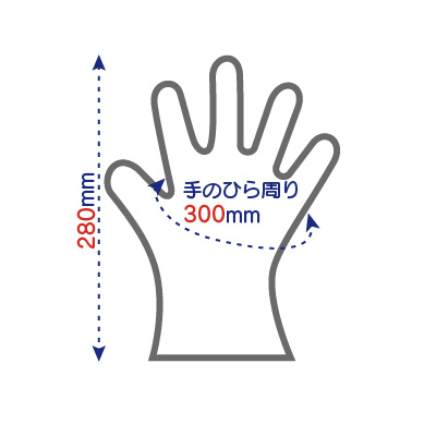 ポリグローブ　ナチュラル　Ｍ　透明　１００Ｐ