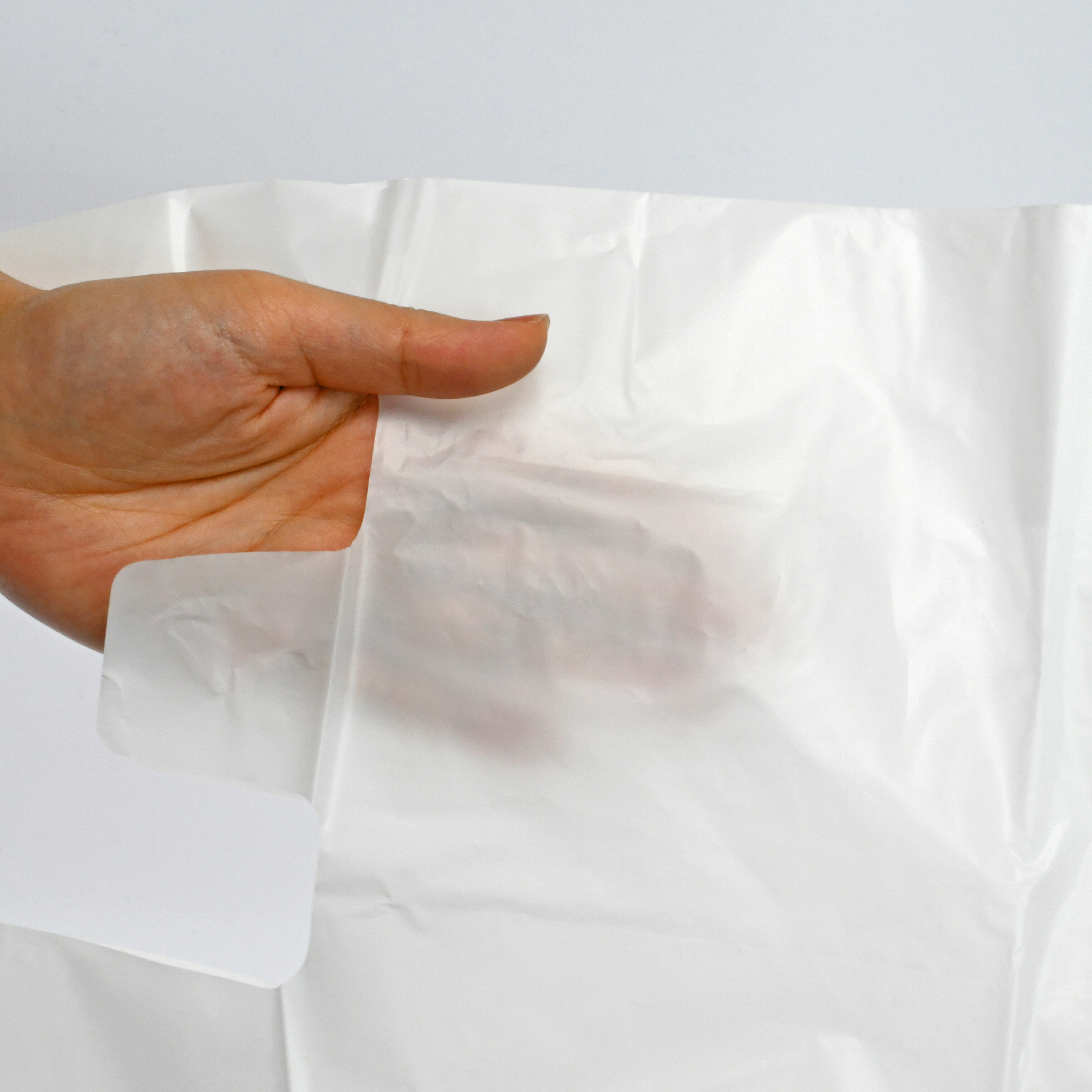 レジ袋 コンパクトマチ付手提げポリ袋Ｌ 乳白 ３０Ｐ ＣＢ－ＴＰＬ