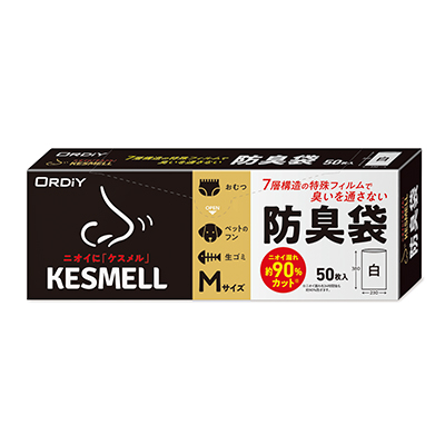 KESMELL 防臭袋 M 白 50P